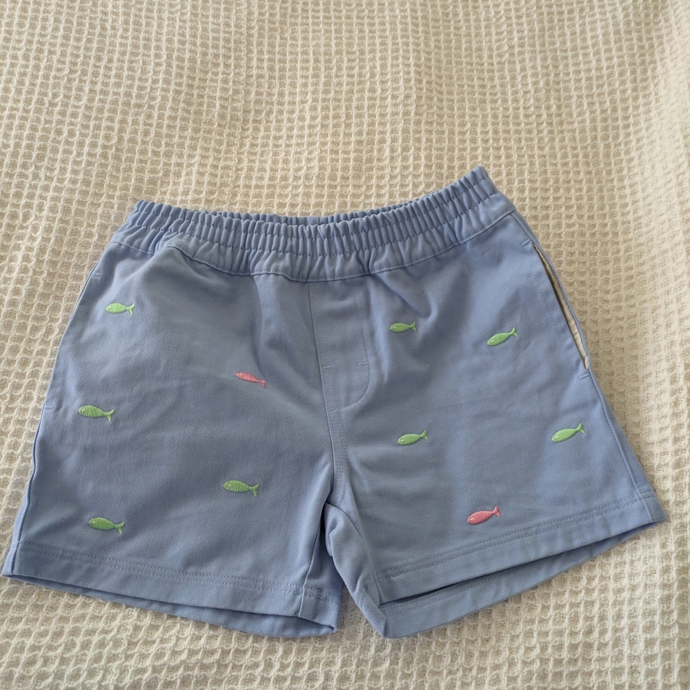 The Beaufort Bonnet Company Light Blue Embroidered shorts